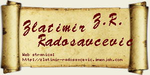 Zlatimir Radosavčević vizit kartica